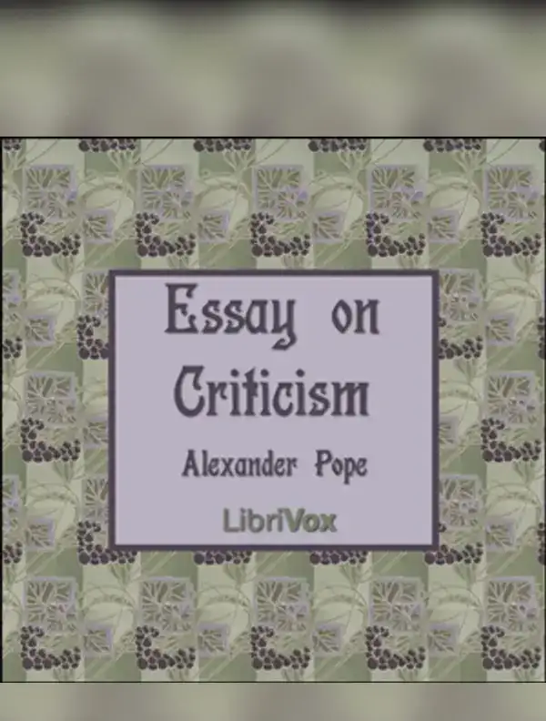 Essay on Criticism