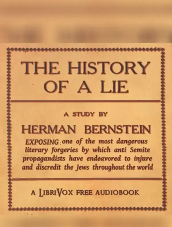 The History of a Lie: "The Protocols of the Wise Men of Zion"