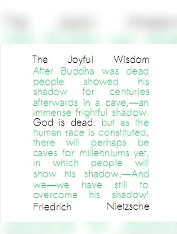 The Joyful Wisdom (or: The Gay Science)